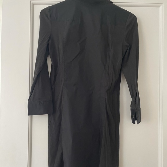 Theory Farah Shirt Dress in Black, Size M - Picture 2 of 5